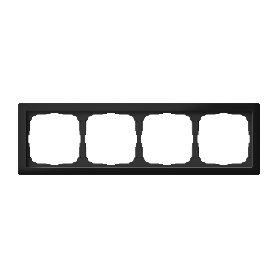 Рамка ARTGALLERY PURE 4 пост, матовое оргстекло черный, GAL331004