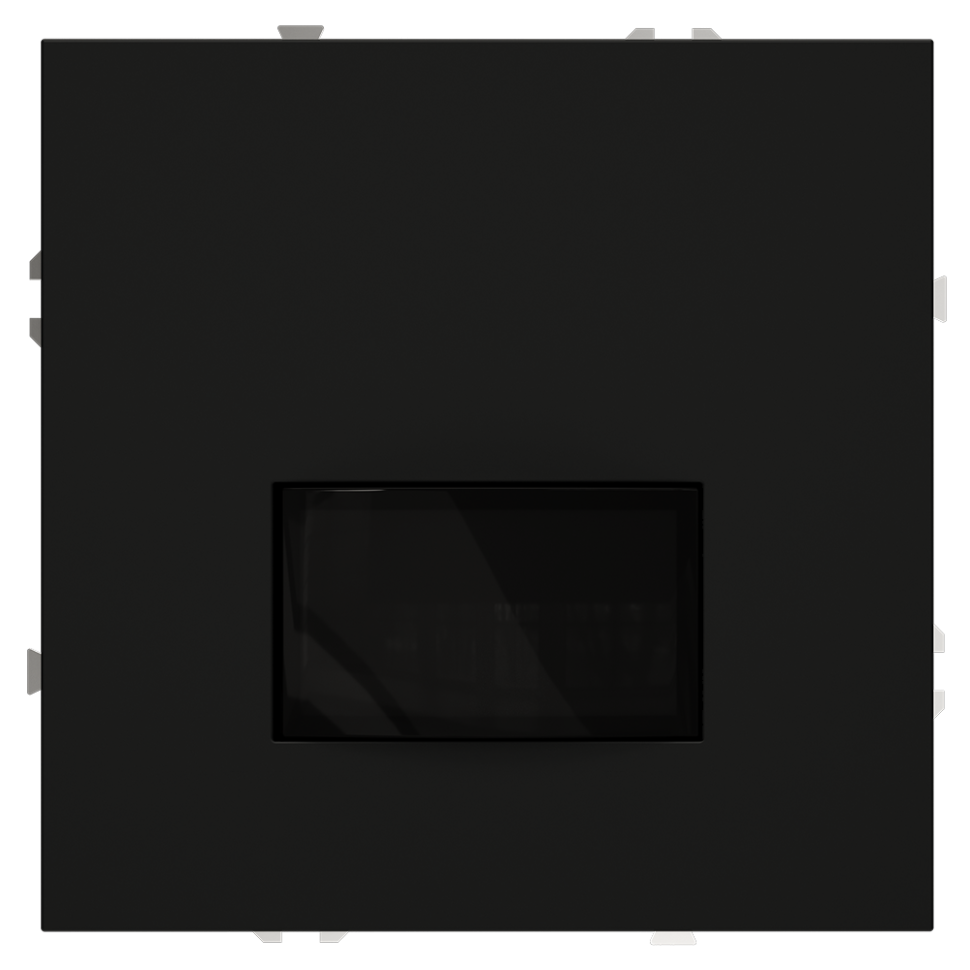 Датчик движения встраиваемый VOLTUM S70, (черный матовый)