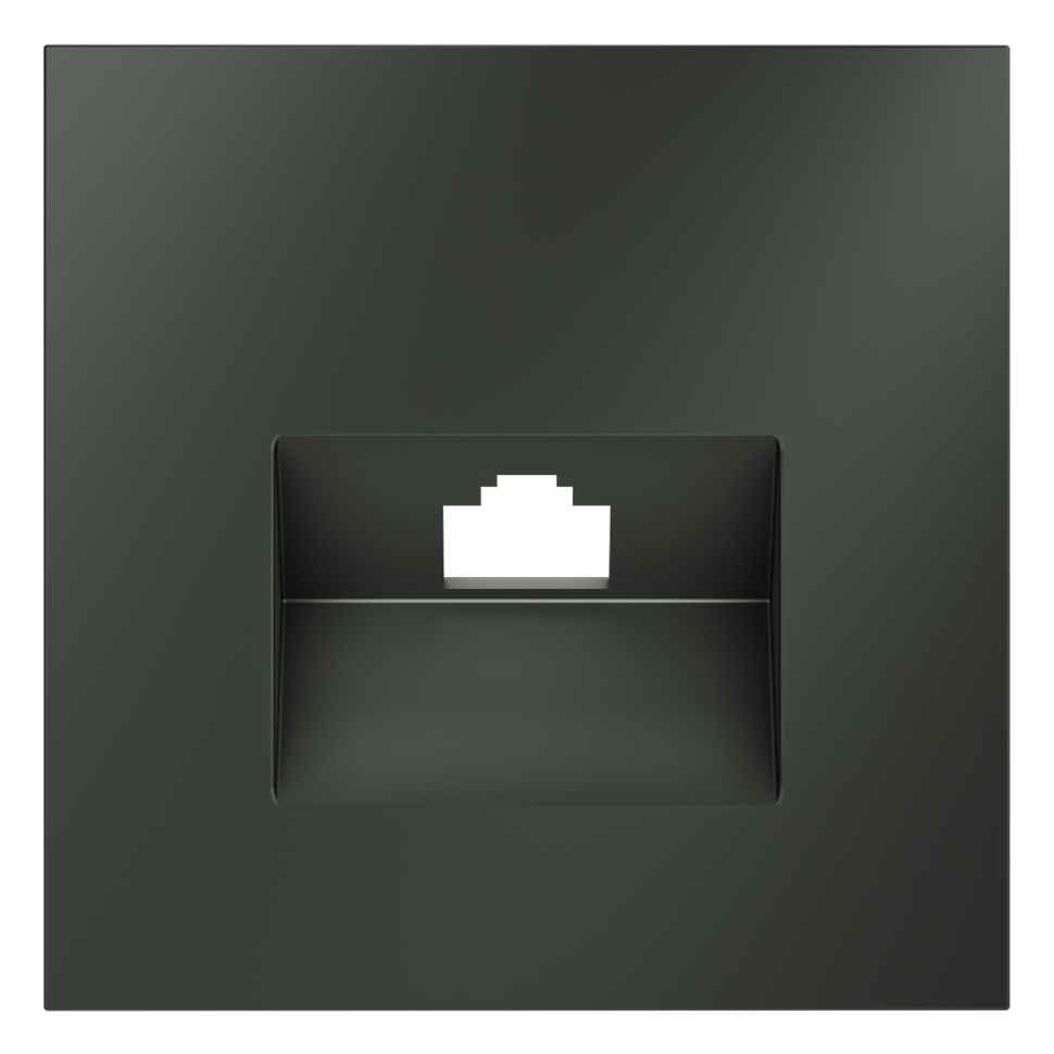 Накладка для розетки компьютерной RJ45 кат.6, S70 (титан)