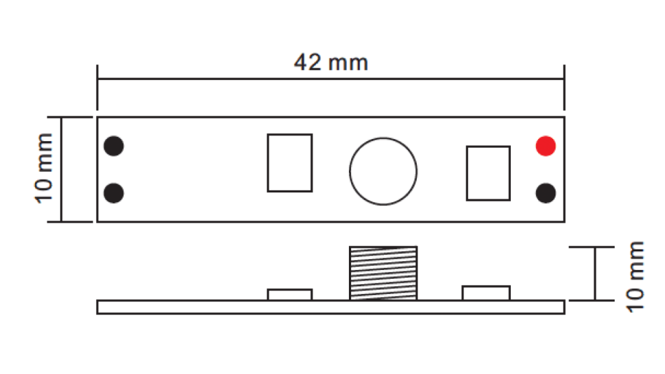  SWG Standard Мини диммер 1-3А, сенсор для профиля, SR-2901S