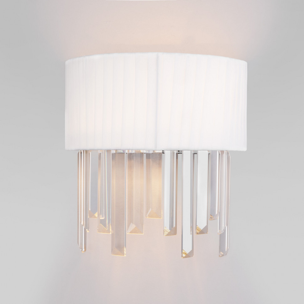 Бра с абажуром 10122/2 хром