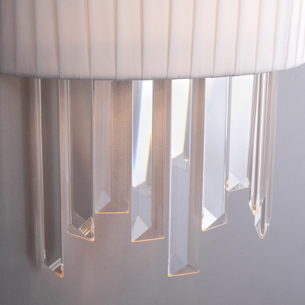 Бра с абажуром 10122/2 хром