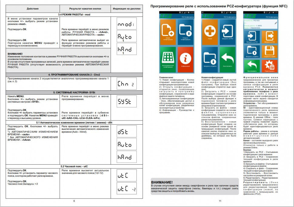 Реле времени программируемый PCZ-522