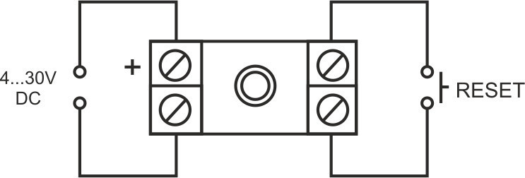 Счётчик времени работы и импульсов CLG-13T 24V