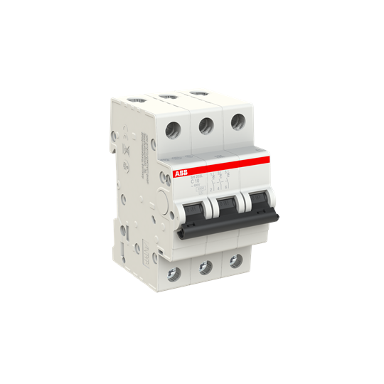 Автоматический выключатель ABB SH203L-C10 3P 4.5kA 10А 2CDS243001R0104