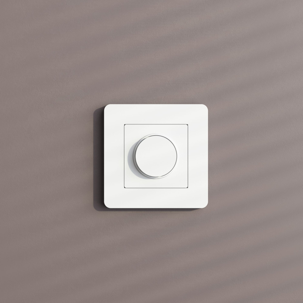 Рамка из поликарбоната на 1 пост Split белый/черный, soft-touch W0013068