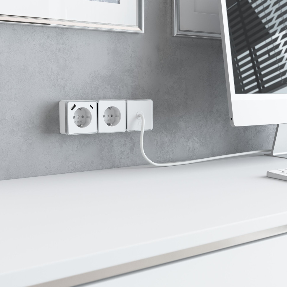 Вывод кабеля Gallant белый W5050201