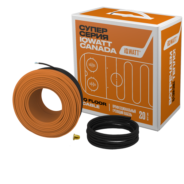 Греющий кабель 20 Вт/м - 30 м IQ FLOOR CABLE 206 IQWATT