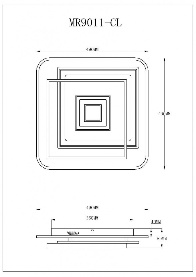 Потолочный светильник Myfar Galatea MR9011-CL