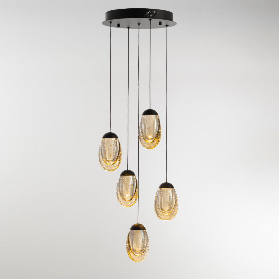 Подвесной светильник Delight Collection MD25090022-5A matt black/champagne