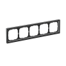 Рамка ARTGALLERY PURE 5 пост, матовое оргстекло черный, GAL331005