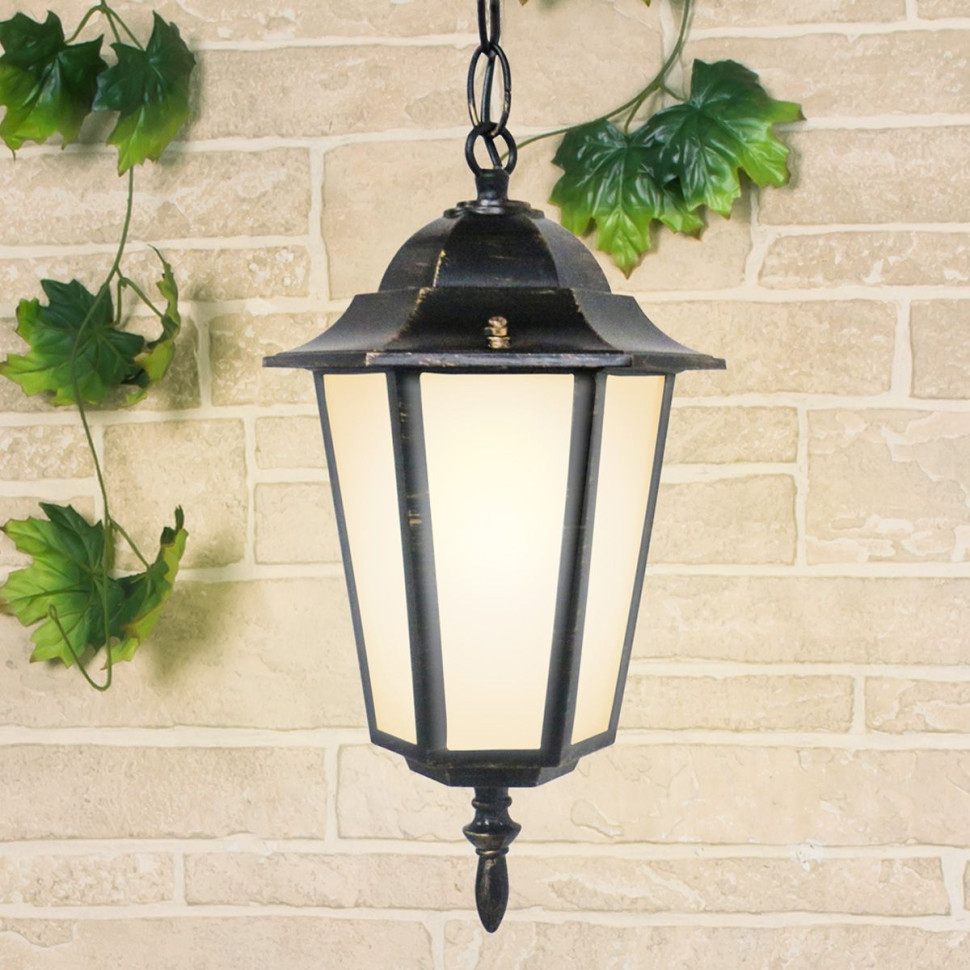 Уличный подвесной светильник GL 1004H черное золото IP44 GL 1004H черное золото