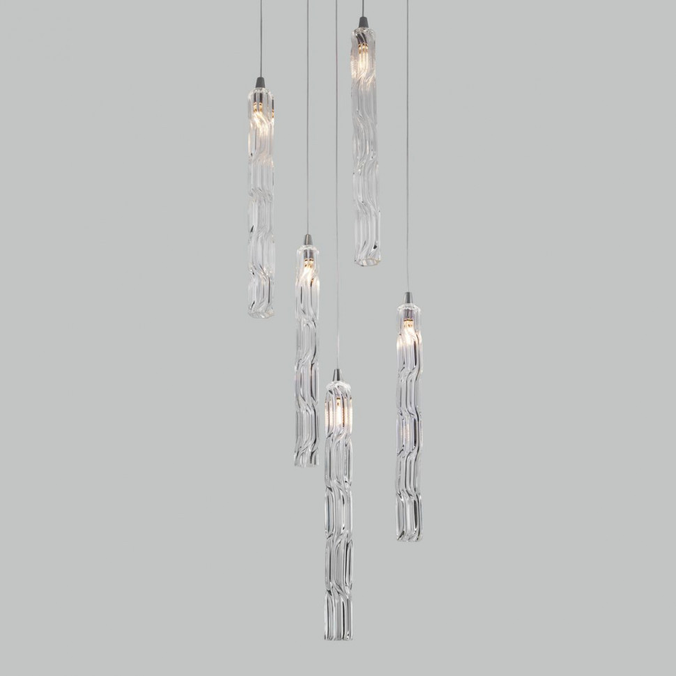 Подвесной светильник Eurosvet Lynn 50381/5 хром