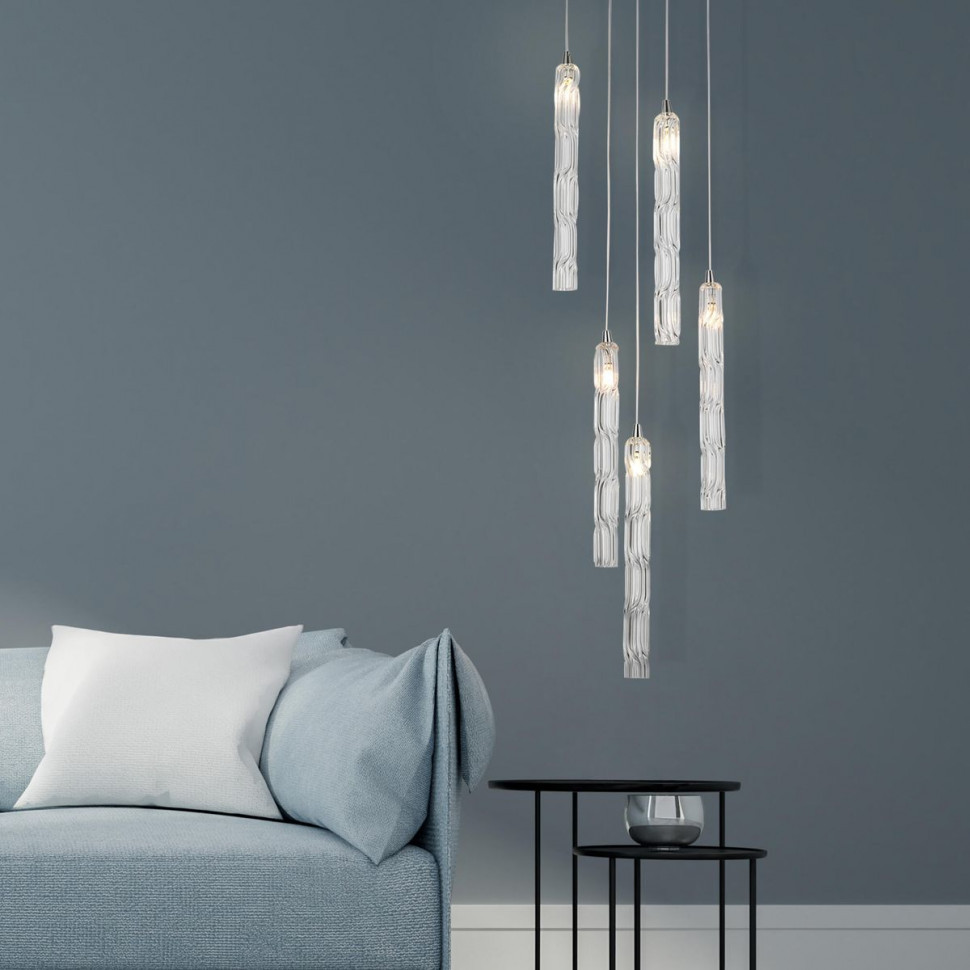 Подвесной светильник Eurosvet Lynn 50381/5 хром