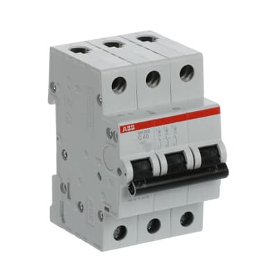 Автоматический выключатель ABB SH203-C40 3P 6kA 40А 2CDS213001R0404