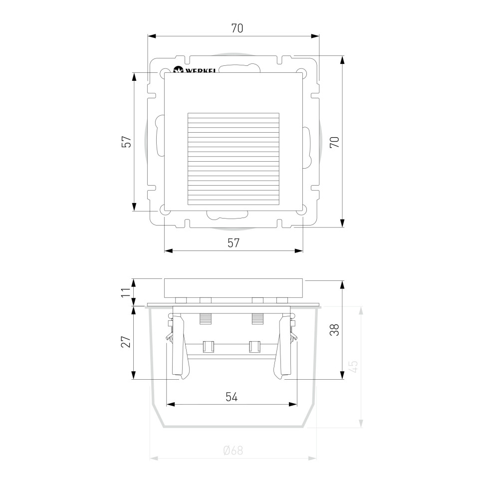 Встраиваемая LED подсветка (белый) W1154201