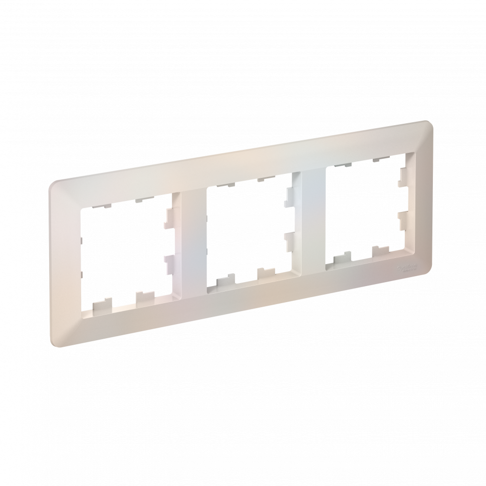 Рамка Systeme Electric AtlasDesign Air 3-ая, цвет жемчуг, ATN220403