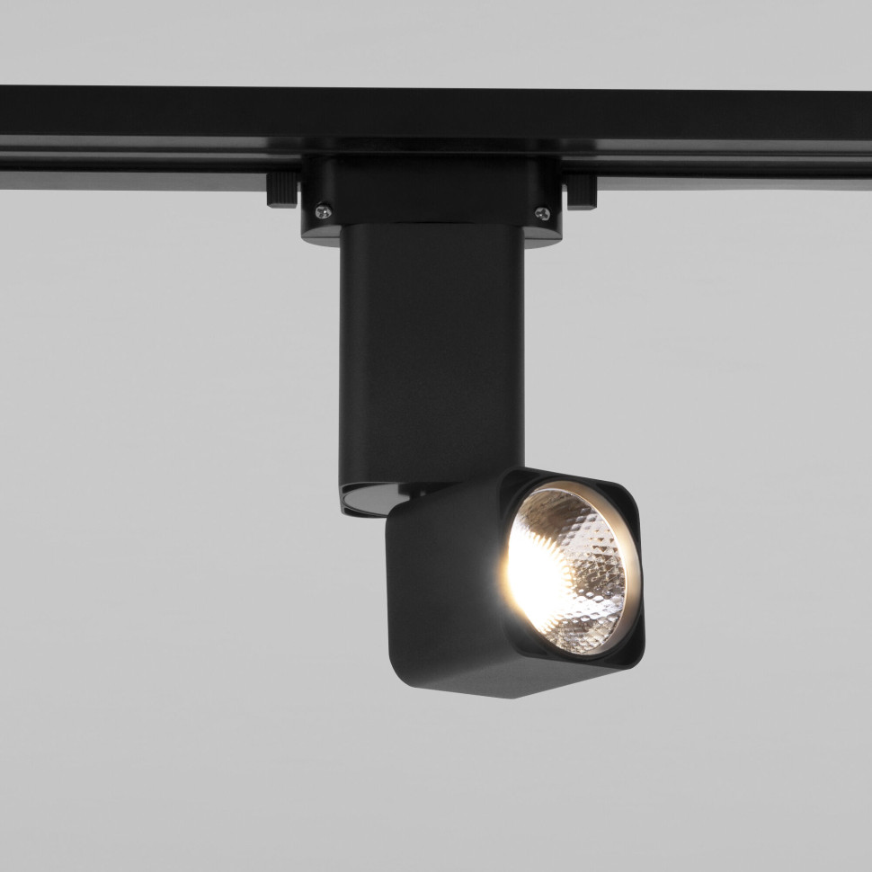 Трековый светильник для однофазного шинопровода Cubus чёрный матовый 10 Вт 4200K 85516/01