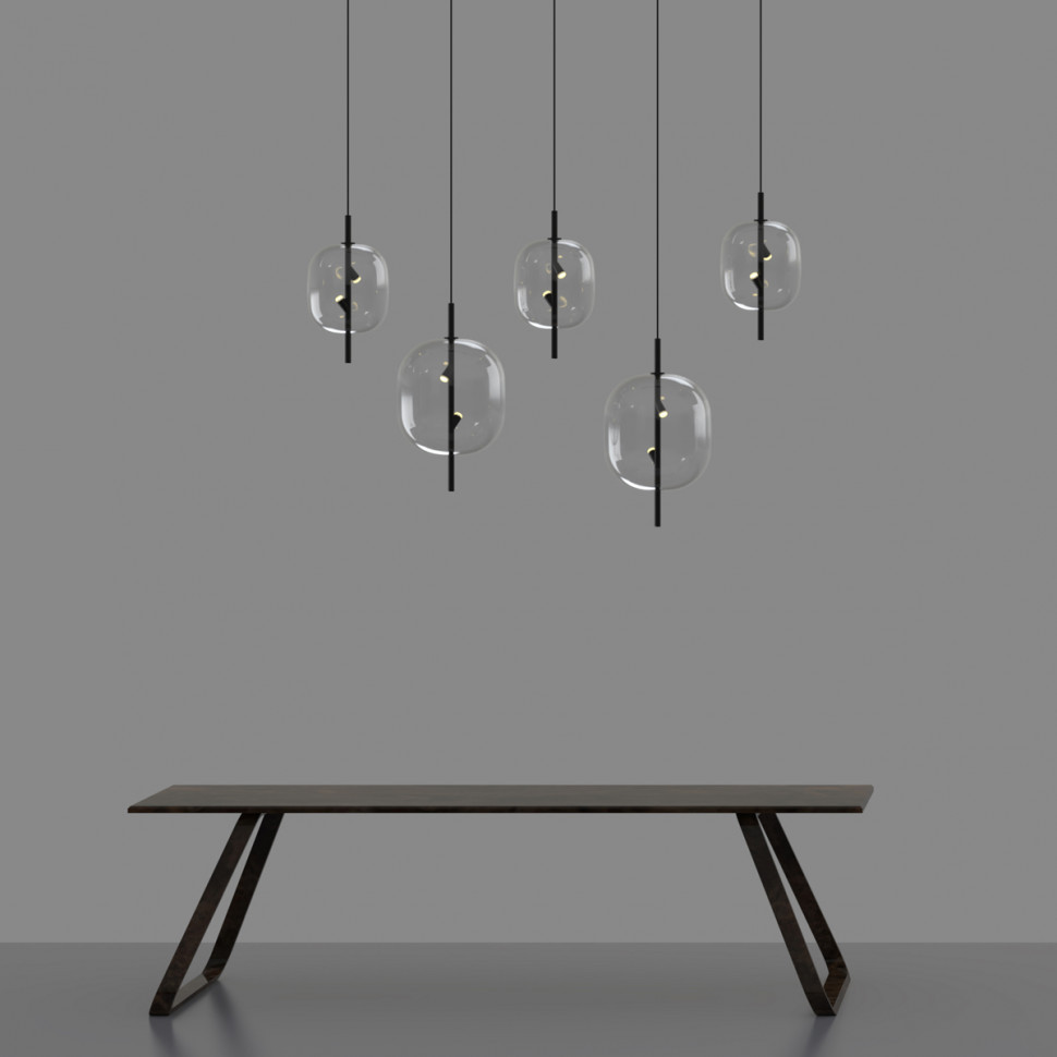 Подвесной светильник Delight Collection 10018P/1 black/clear