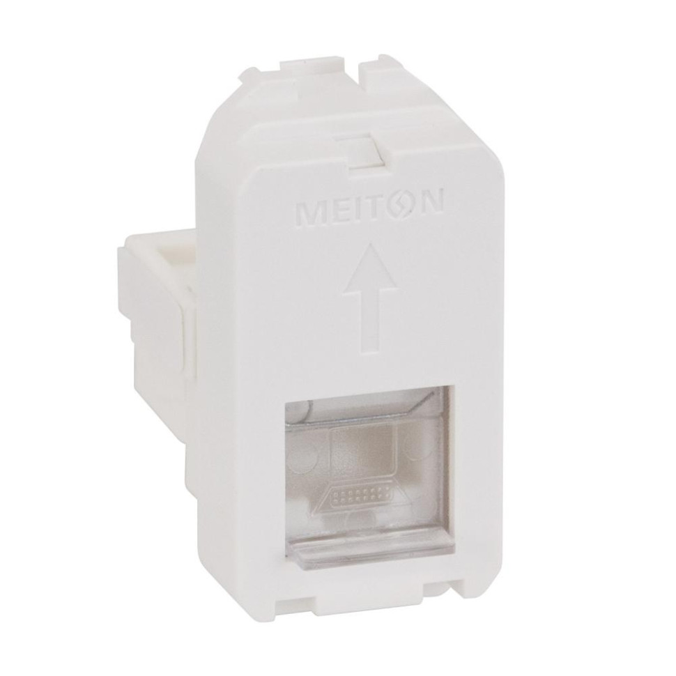 Розетка телефонии RJ11, 1 модульная MEITON A4258RJ11