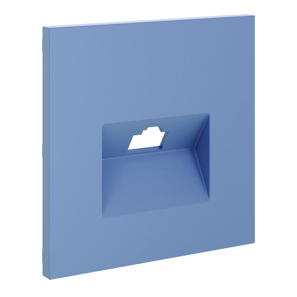 Накладка для розетки компьютерной RJ45 кат.6, S70 (деним)