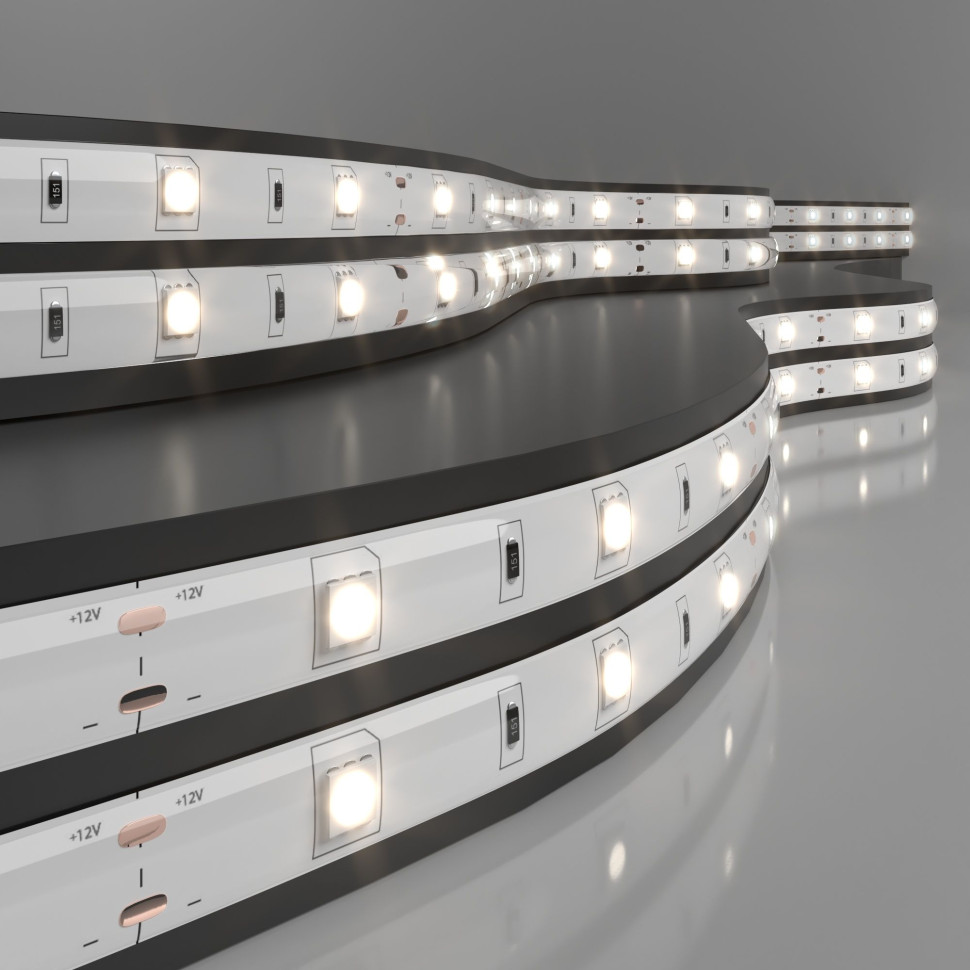 Светодиодная лента 12 В 7,2 Вт/м 30 Led/м 5050 IP65, дневной белый 4200К, 5 м Лента светодиодная 12V 7,2W 30Led 5050 IP65 дневной белый, 5м