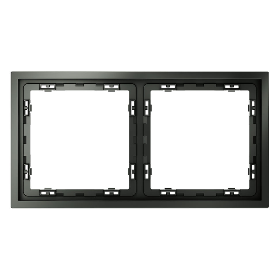 Рамка пластиковая VOLTUM S70 на 2 поста, (титан)