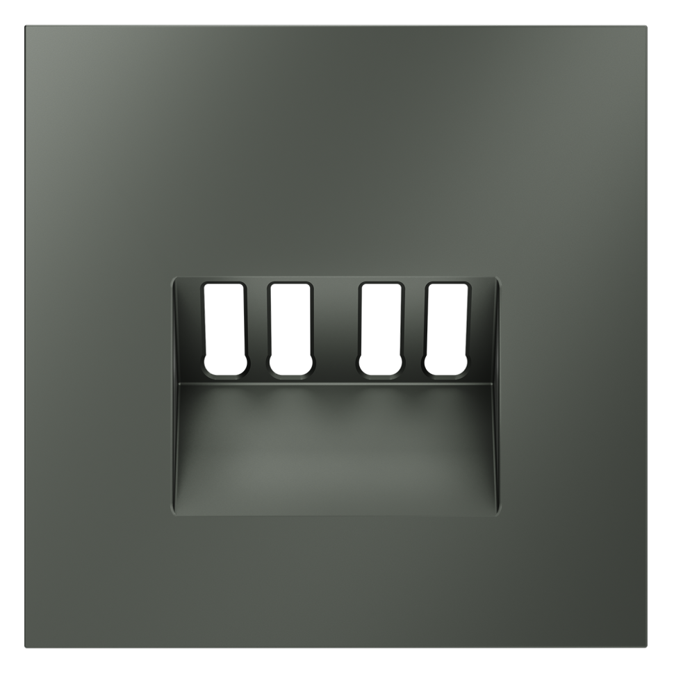 Накладка для розетки акустической 4-местной , S70 (титан)