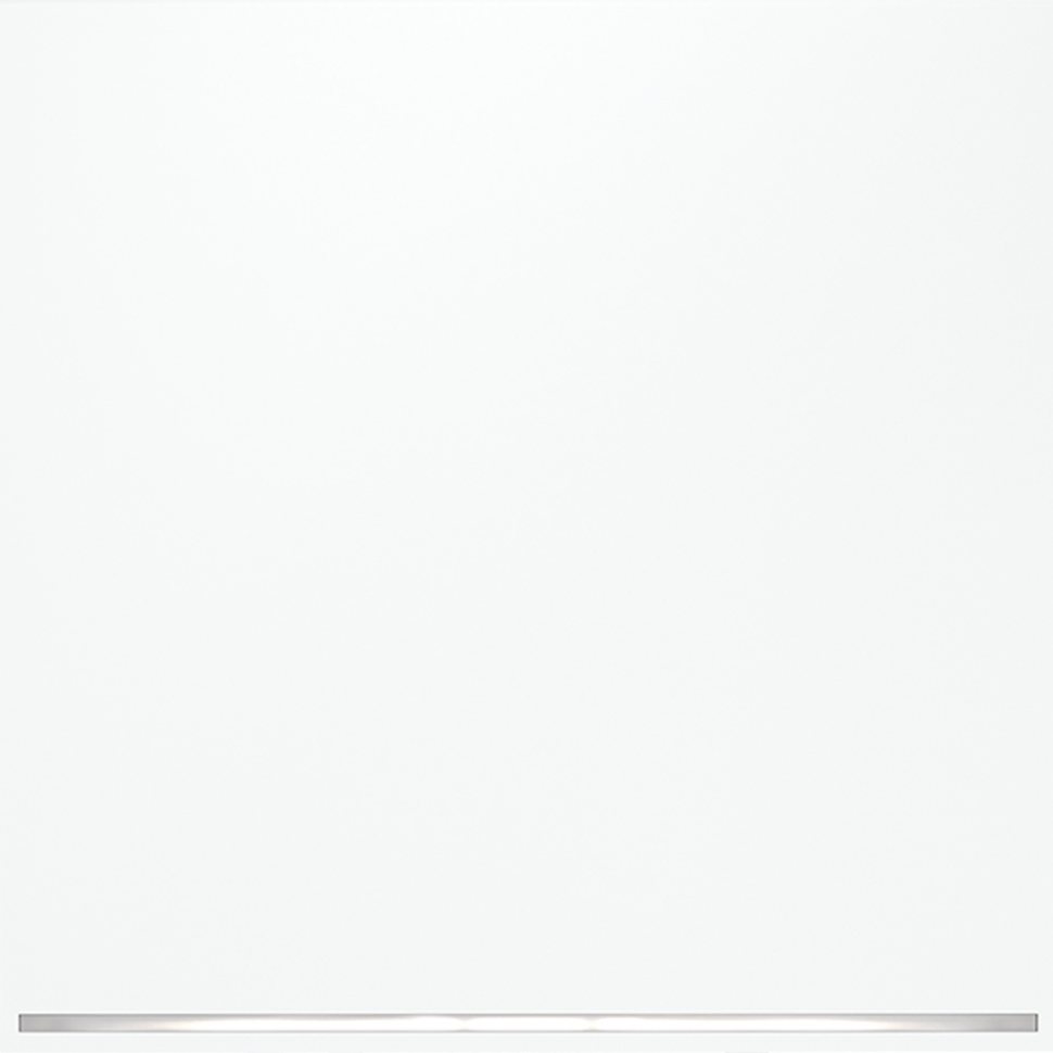 Выключатель встраиваемый VOLTUM S70 одноклавишный с подсветкой 10А, (белый матовый)