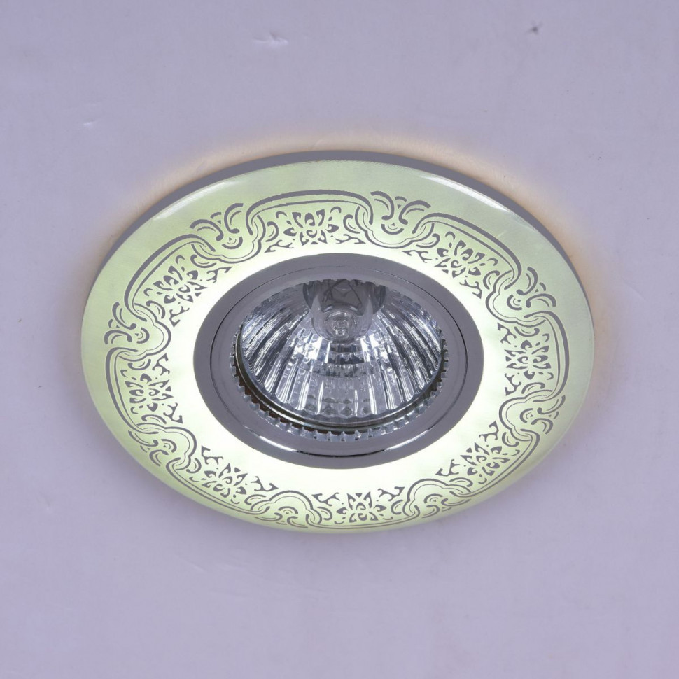 Встраиваемый светильник Reluce 09502-9.0-001MN MR16+LED3W WH/CR