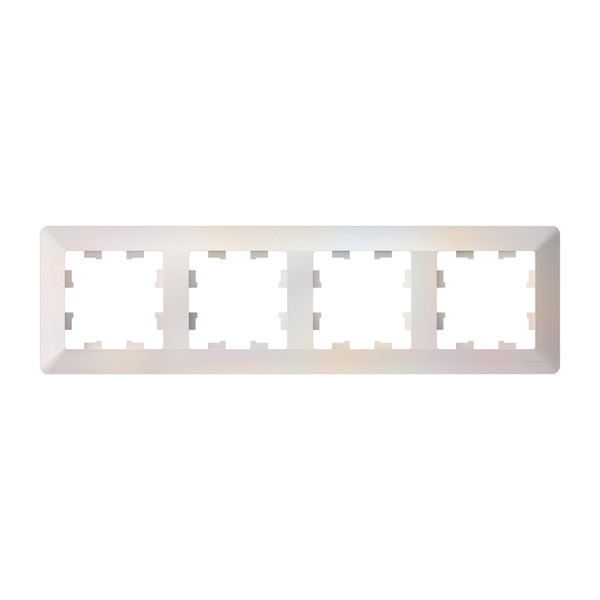 Рамка Systeme Electric AtlasDesign Air 4-ая, цвет жемчуг, ATN220404