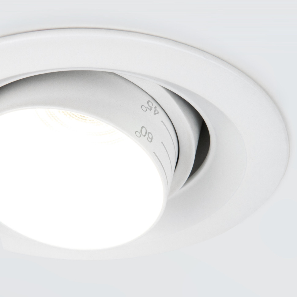 Встраиваемый светодиодный светильник с регулировкой угла освещения 9919 LED 10W 4200K белый