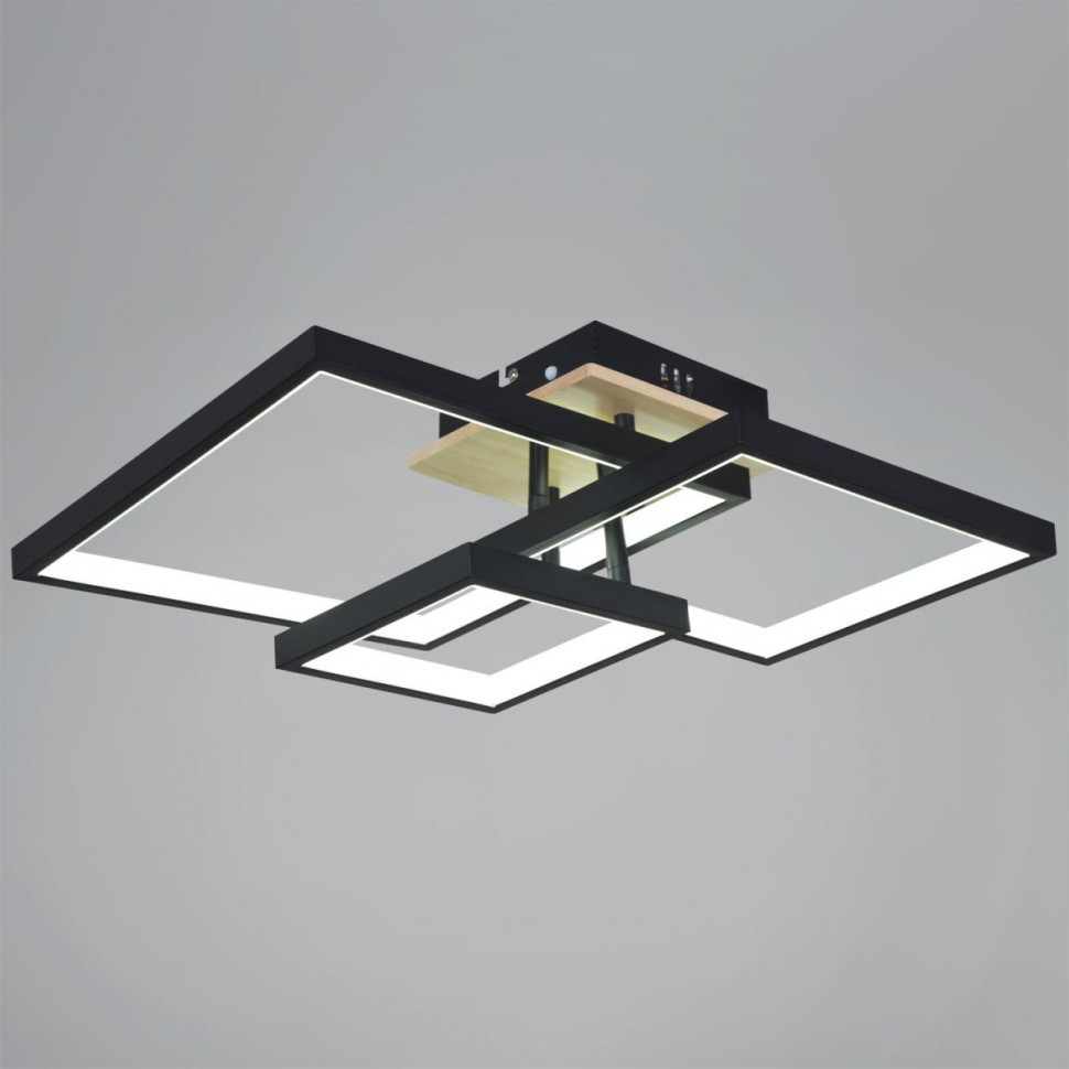 Потолочный светильник Reluce 98560-0.3-03 BK+WOOD