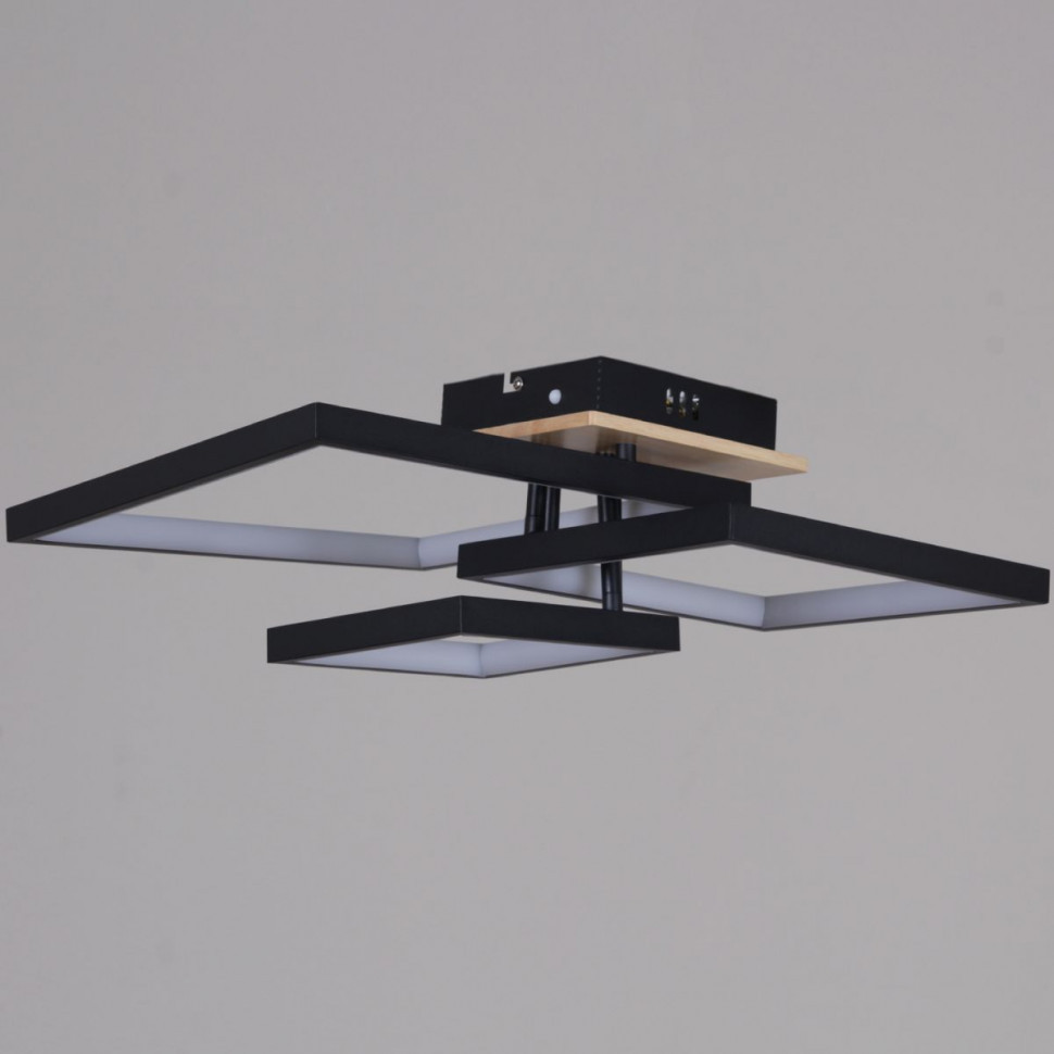 Потолочный светильник Reluce 98560-0.3-03 BK+WOOD