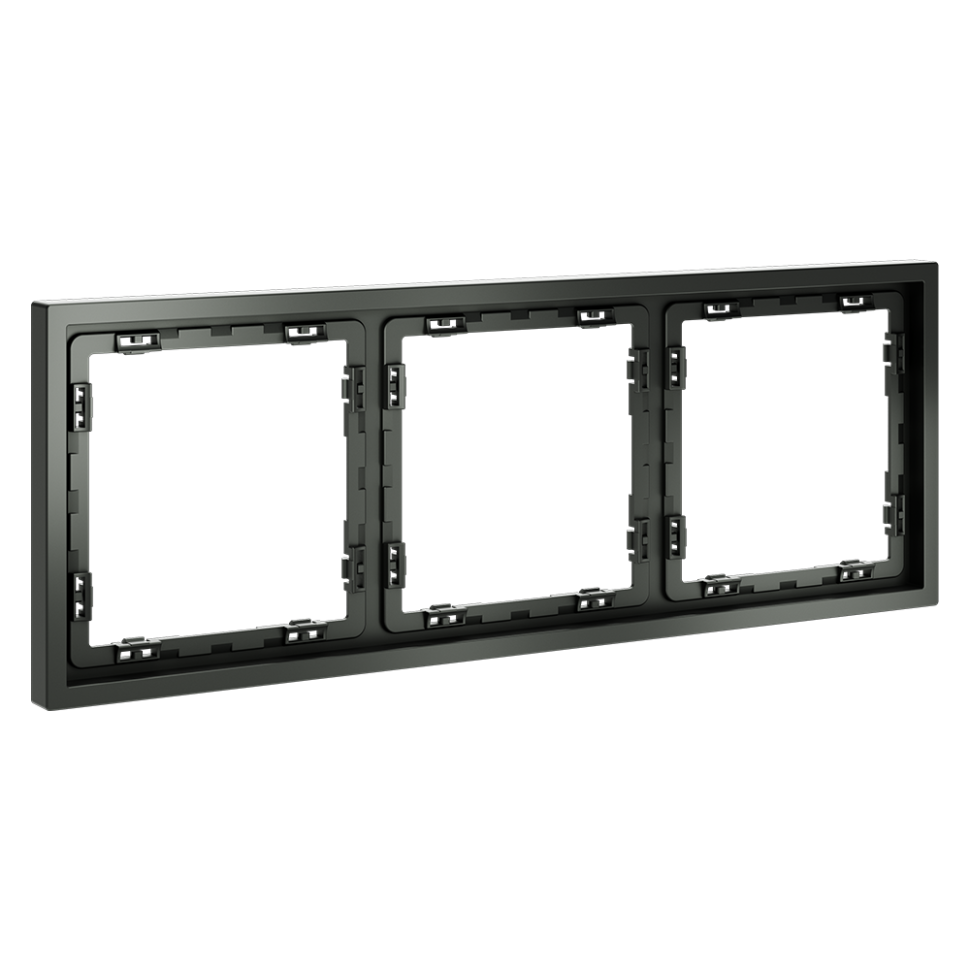 Рамка пластиковая VOLTUM S70 на 3 поста, (титан)