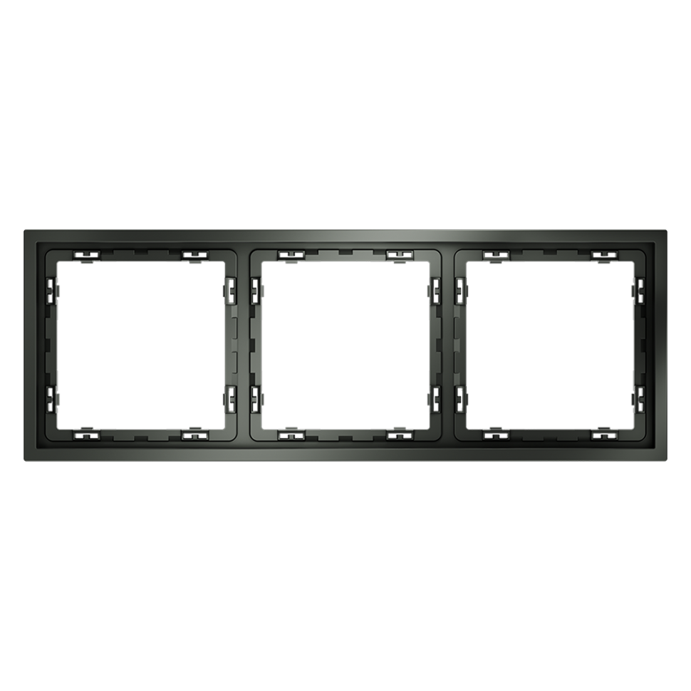 Рамка пластиковая VOLTUM S70 на 3 поста, (титан)