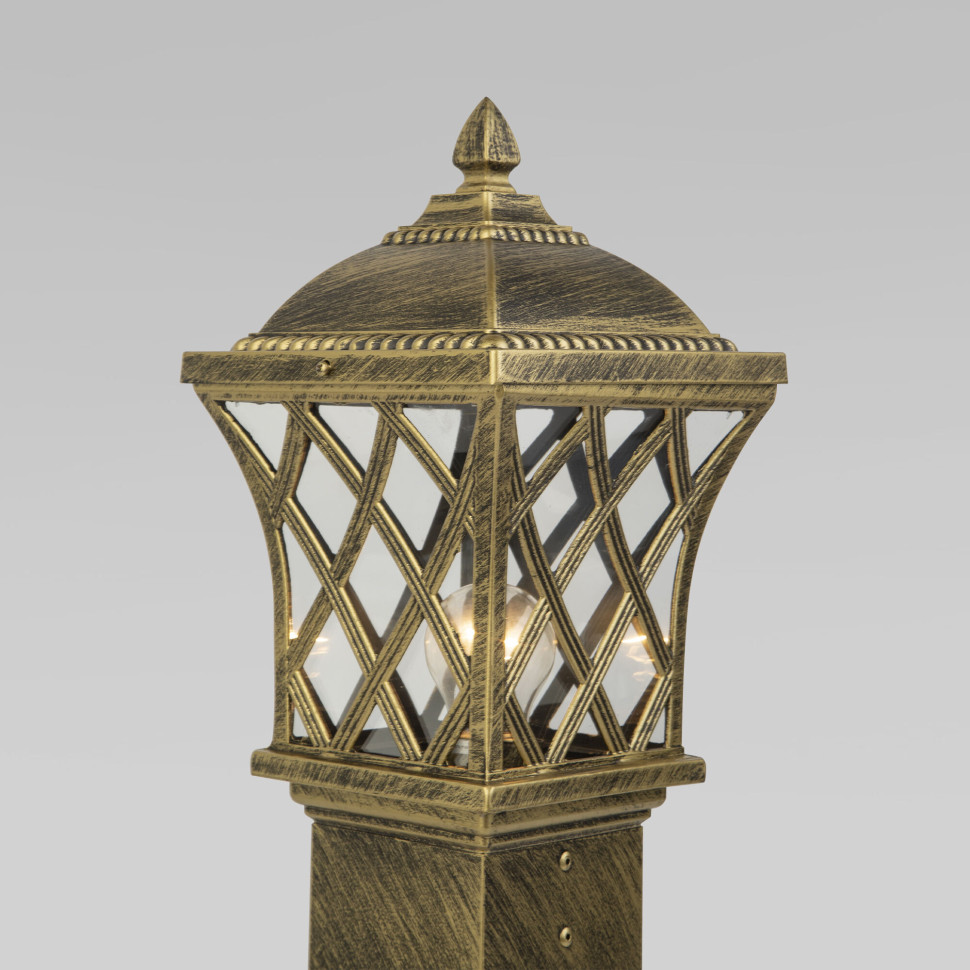 Ландшафтный светильник на столбе Cassiopeya F черное золото IP44 GL 1018F