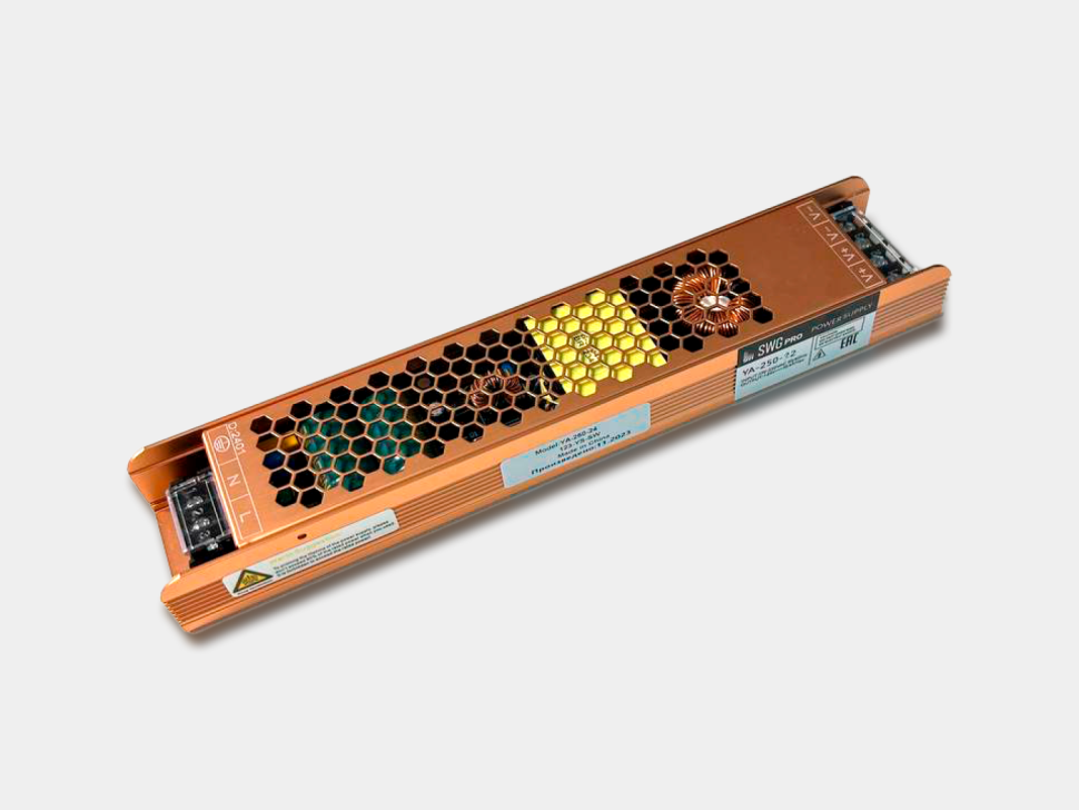  SWG PRO Блок питания для светодиодной ленты, 250Вт, 12В, YA-250-12