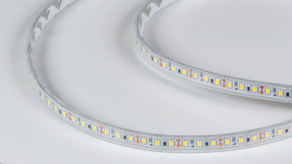  SWG Standard Светодиодная лента 2835, 120 LED/м, 9,6 Вт/м, 12В , IP66, 3M, Цвет: Нейтральный белый, SWG2120-12-9.6-NW-66-M