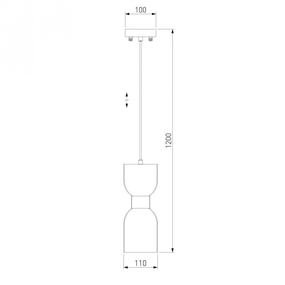 Подвесной светильник Eurosvet TANDEM 50118/1 латунь