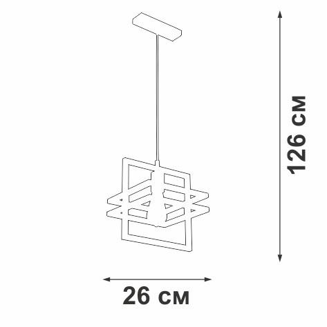 Подвесной светильник Vitaluce V2861-1/1S