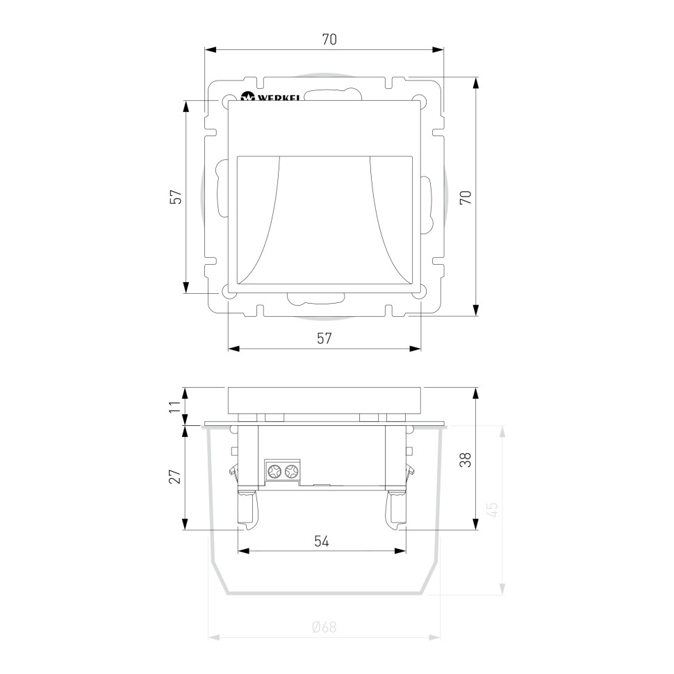 Встраиваемая LED подсветка (белый) W1154101
