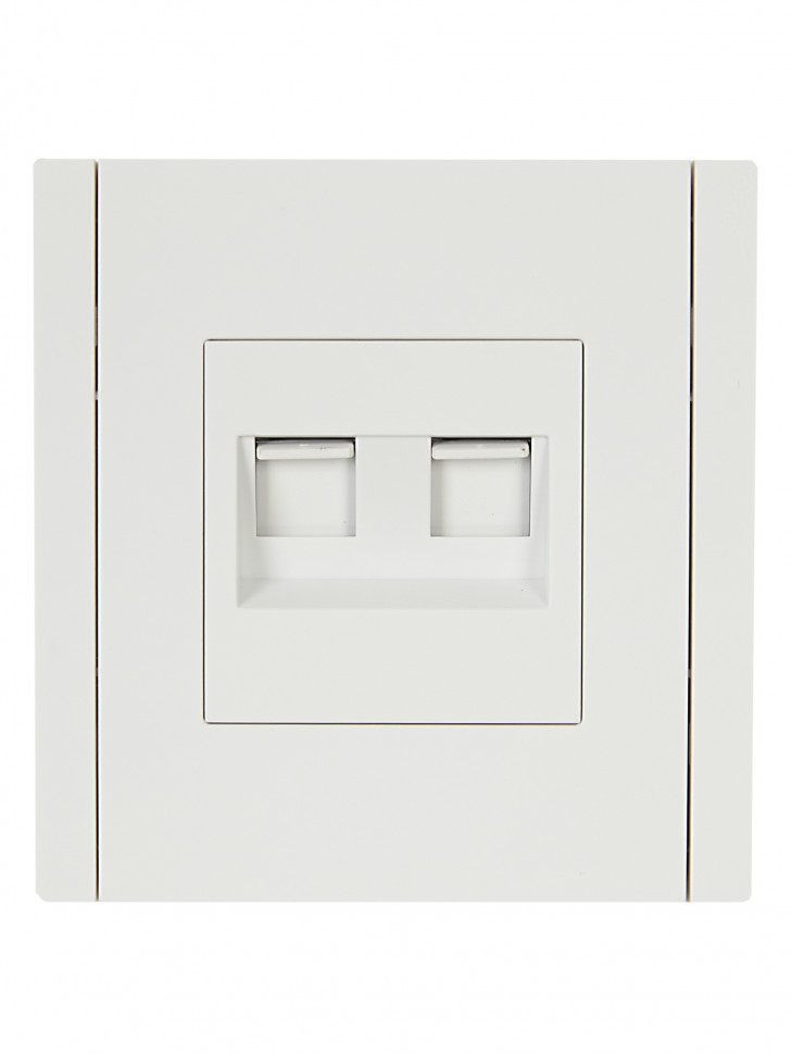 FORTE&PIANO Розетка компьютерная двойная RJ45 кат.6 FP234 белый IEK
