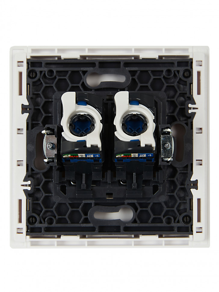 FORTE&PIANO Розетка компьютерная двойная RJ45 кат.6 FP234 белый IEK