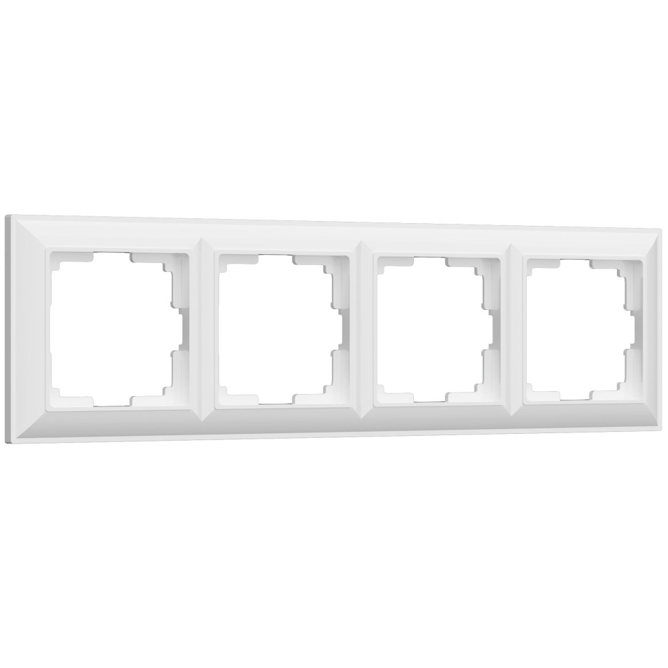 Рамка из пластика на 4 поста Fiore белый W0042201