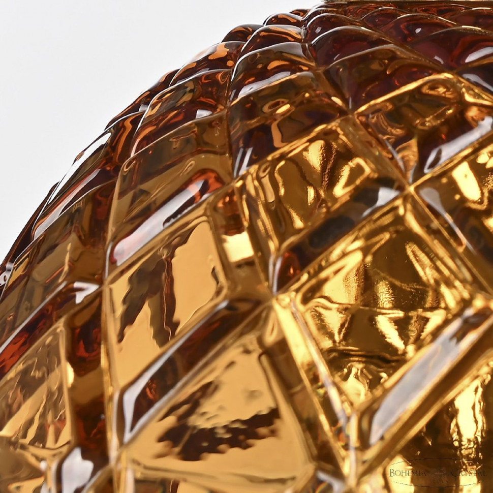 Подвесной светильник Bohemia Ivele Crystal 5680/18 G Amber/M-1F
