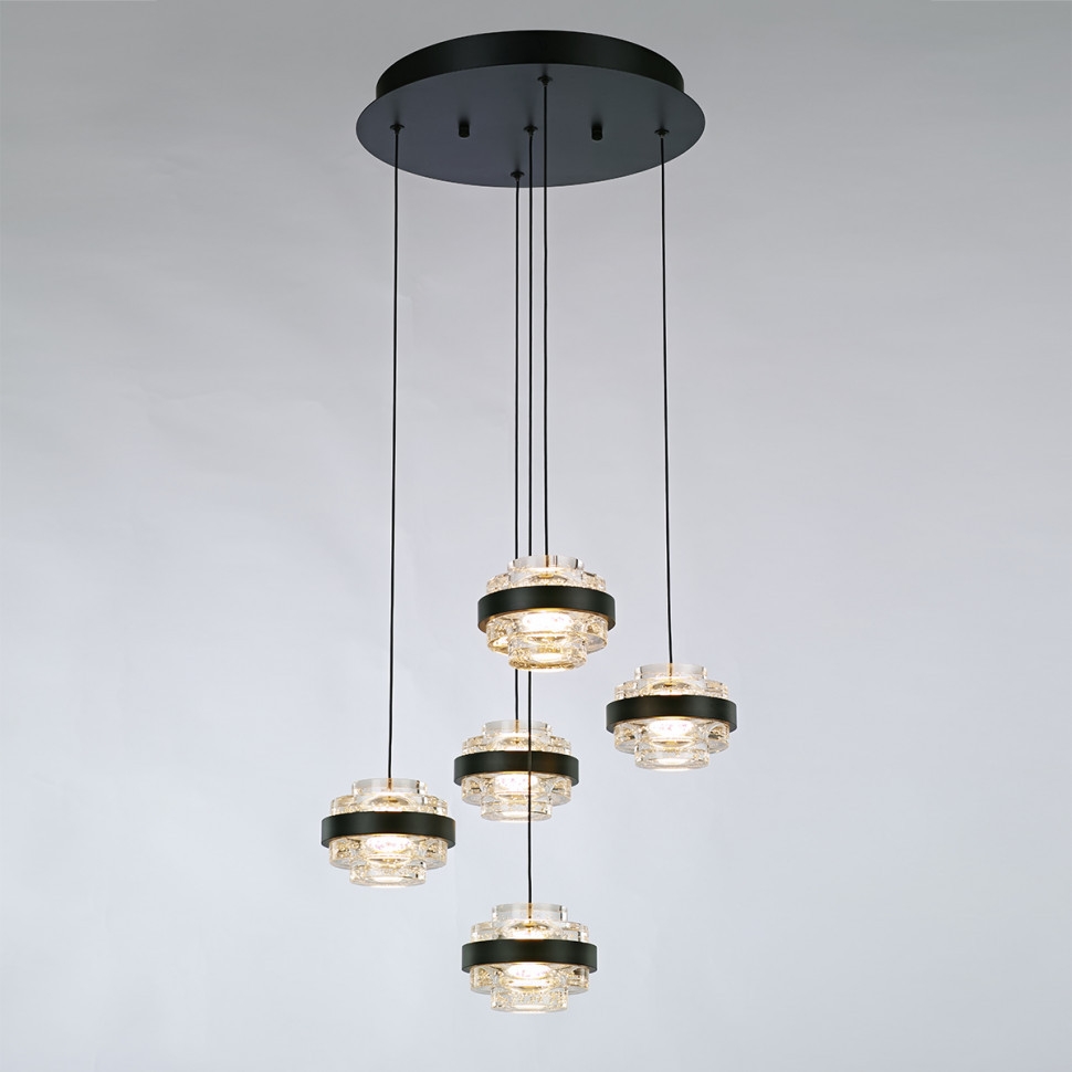 Подвесной светильник Delight Collection MD22030002 MD22030002-5A black/clear