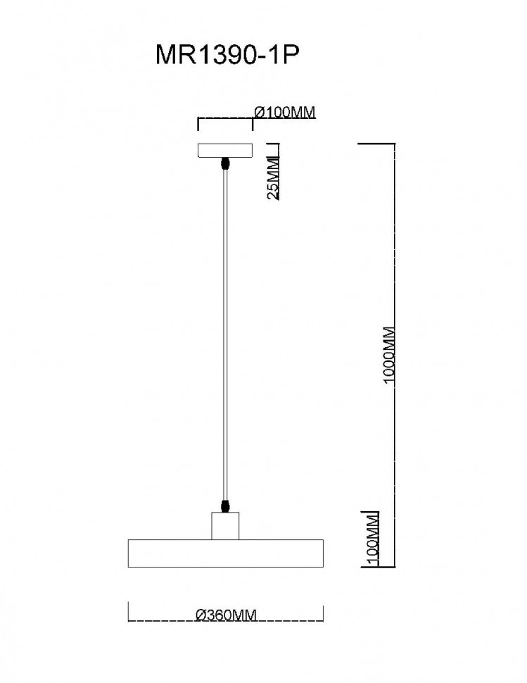Подвесной светильник MyFar Ria MR1390-1P