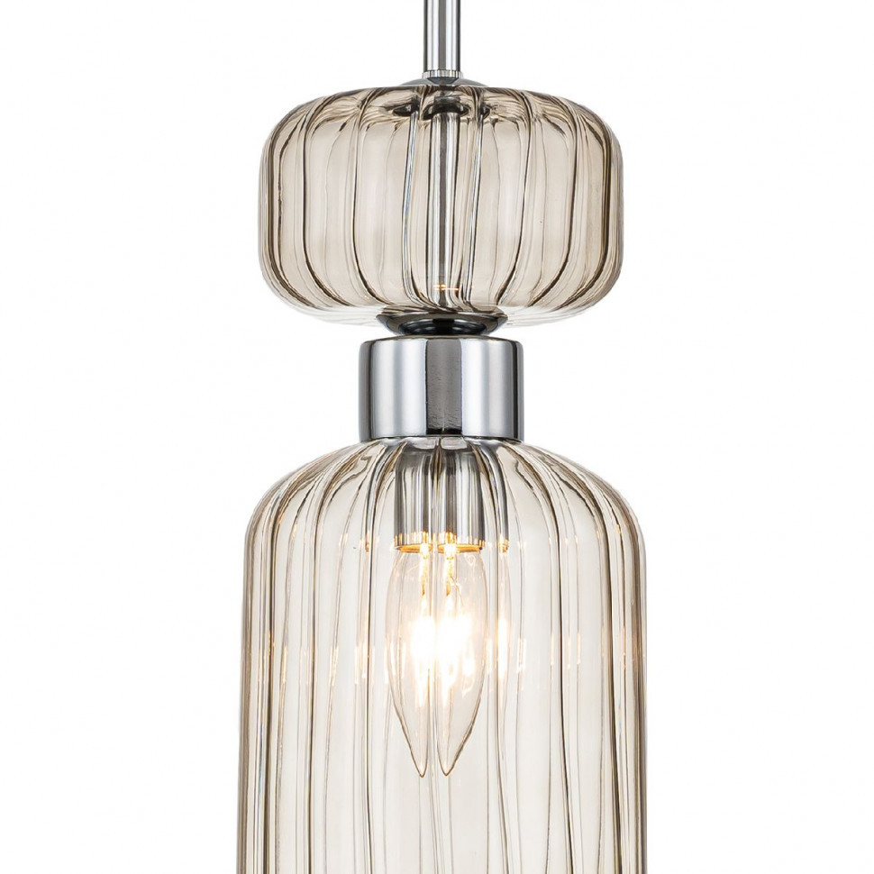 Подвесной светильник Escada Gloss 1141/1S Chrome/Beige