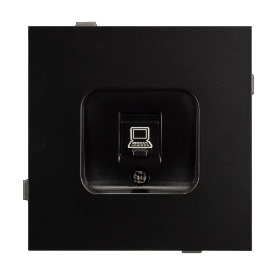 Розетка компьютерная NEO 6 kat, IP-20 (черный)  